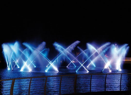 Die große "Fountain Technology Show" von Oase. Foto: Oase