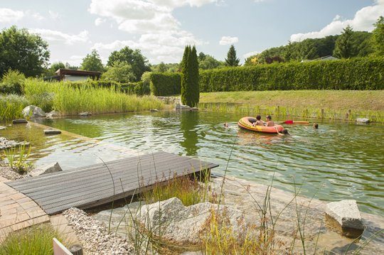 Schwimmteich Naturbadeteich Ferienhotel Wolfsmühle Minnova BNS