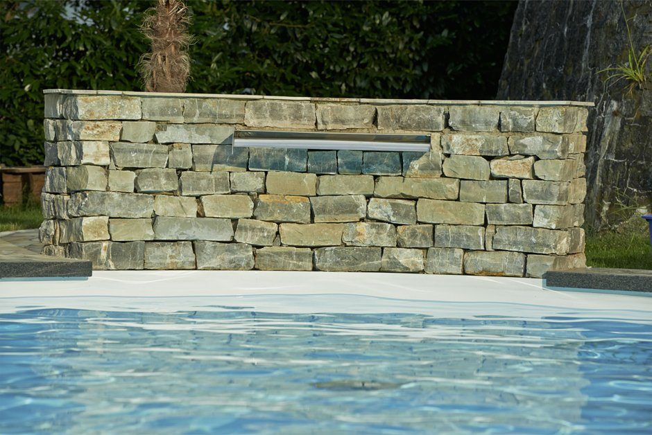 Gartenpool Pool Garten Gegenstromanlage Wasserfall
