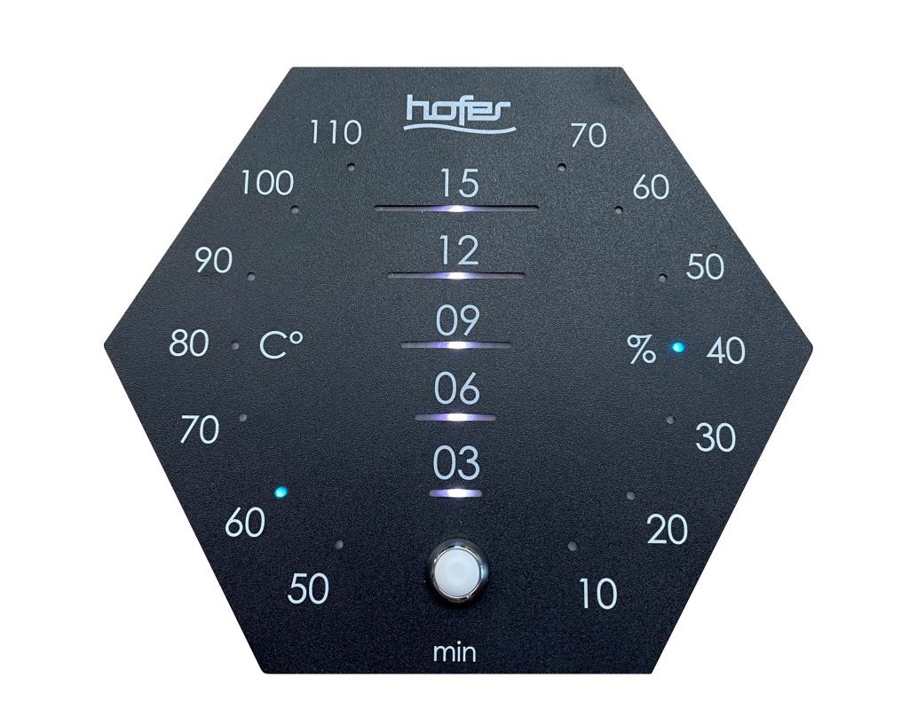 Thermo-Hygrometer und Sanduhr von Hofer Group