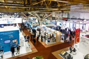 Die Pool- und Wellnessfachmesse "ForumPiscine" in Bologna. Foto: Messe Bologna