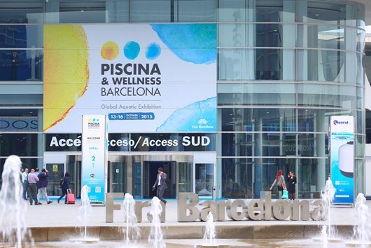 Die "Piscina & Wellness" in Barcelona verzeichnet bisher Buchungen von 315 Ausstellern aus 25 Ländern (Auslandsanteil: 60 Prozent) auf einer Nettoausstellungsfläche von 14.000 Quadratmetern. Foto: Messe Barcelona