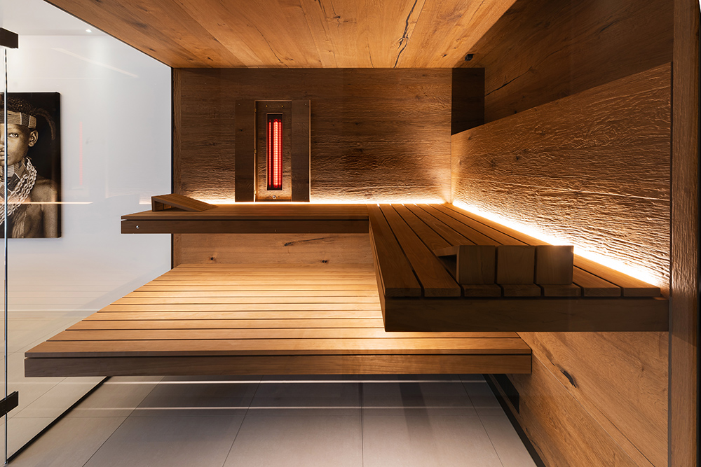 Sauna mit Infrarot.