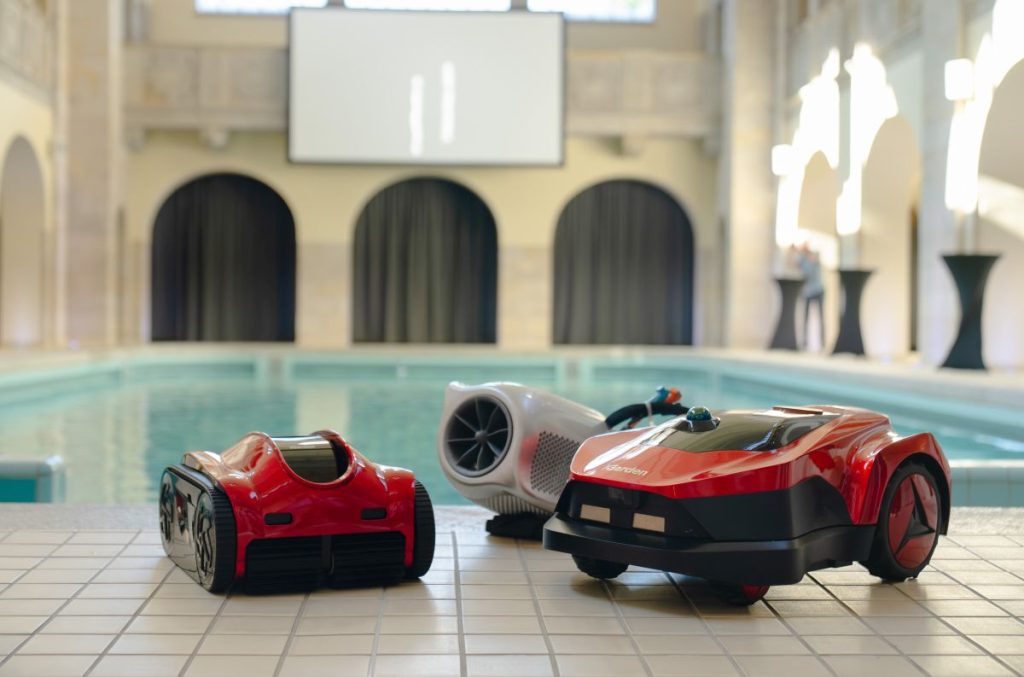 iGarden Produkte von Fairland. Poolreiniger, Rasenmäher und Gegenschwimmanlage