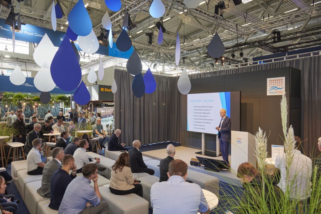 Forum für Fachvorträge auf der aquanale 2025 in Köln.